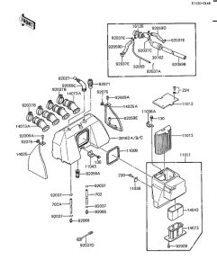 KZ1100 Воздухоочиститель