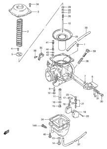 GS125 Carburetor assy