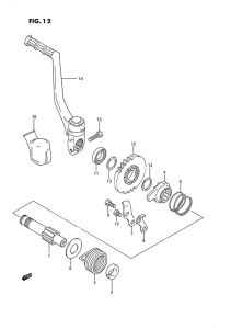 RM80 Ножной стартер