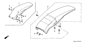 CR125R Заднее крыло