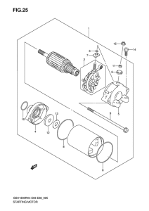 GSX1300R Стартерный мотор