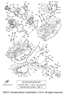 XV1600AR Боковые крышки