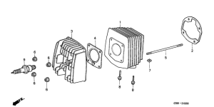 PK50 Cylinder / cylinder head