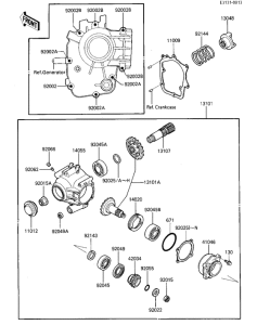 ZL600 Front bevel gears