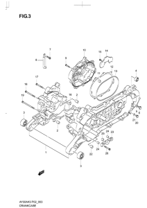 AY50 Картер двигателя