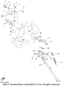 WR400FL Подножки