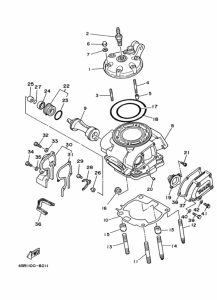 WR250Z Головка цилиндров