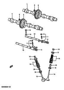 GSX550 Распред вал-клапана