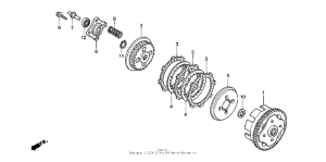 CB50 Сцепление