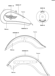 VN800 Decals(ebony / ivory)(vn800-b4)
