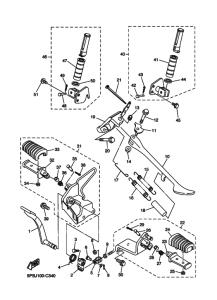 XVS1100 XVS11W Support & repose pied