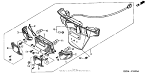 CN250 Задний фонарь