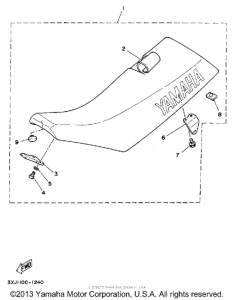 YZ125D1 Сиденье
