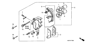 FJS600 Задний суппорт