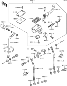 ZX600 Главный тормозной цилиндр