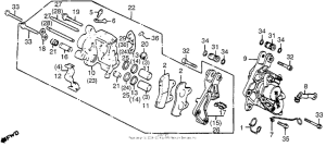 GL1200I Передний суппорт