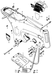 CT70 Frame + crankcase protector