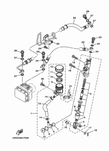 YZF-R3A リヤマスタシリンダ
