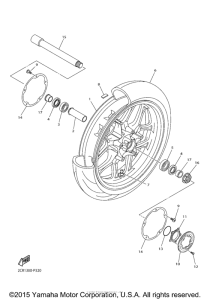 YZF-R1M Переднее колесо