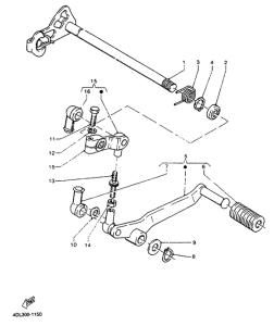 TZR125R Переключение скоростей