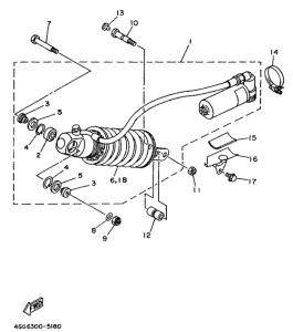 TY250Z Задняя подвеска