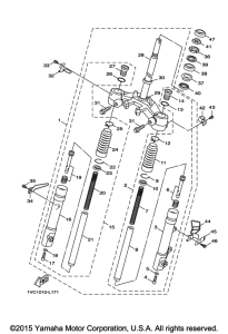 YW50F Передняя вилка