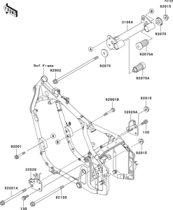 VN800 Крепление двигателя
