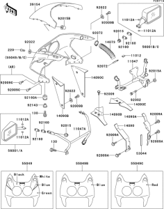 ZX750 Cowling(1 / 2)(zx750-j2)