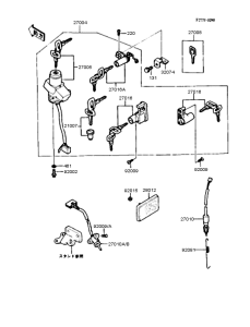 ZX400 Замок зажигания