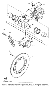 FJ1200D Задний суппорт