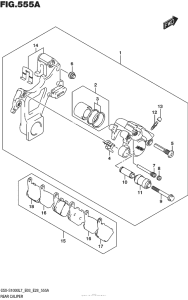 GSX-S1000 (ABS) Задний суппорт