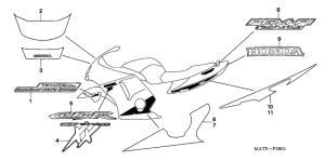 CBR1100XX Stripe / mark