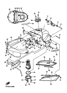 YZF-R1R ( RaceBase) Fuel tank assy