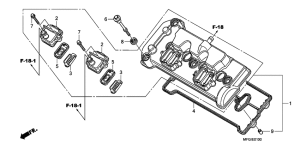 CB600F Крышка головки цилиндров