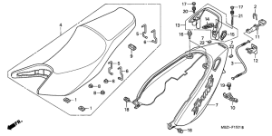 CB600F Seat / seat cowl
