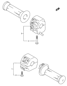 GN125 Рулевой переключатель