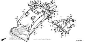 CTX1300 (ABS) Задний бампер