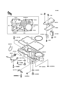 ZX1100 Поддон картера
