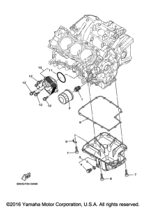 XSR900 Масляный фильтр
