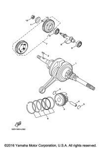 XC155 Коленчатый вал и Поршень