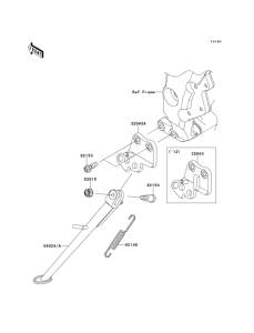 KLZ1000 Подножка