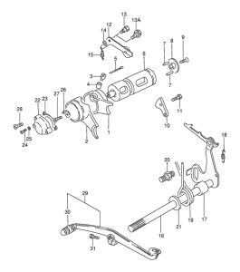 AX115 Переключение передач