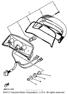 XJ600SDC Фонарь