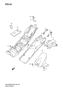 GSX-R600 Заднее крыло