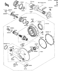 VN1500 Приводной вал / шестерня ведомого вала