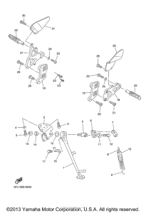 YZFR7L Подножки