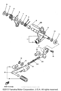 XV750G Вал переключения