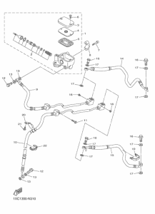 XVS950CU (ABS) フロントマスタシリンダ 2