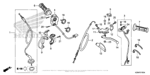  Handle Lever + Switch + Cable