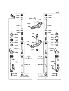 EX400 フロントフォーク
